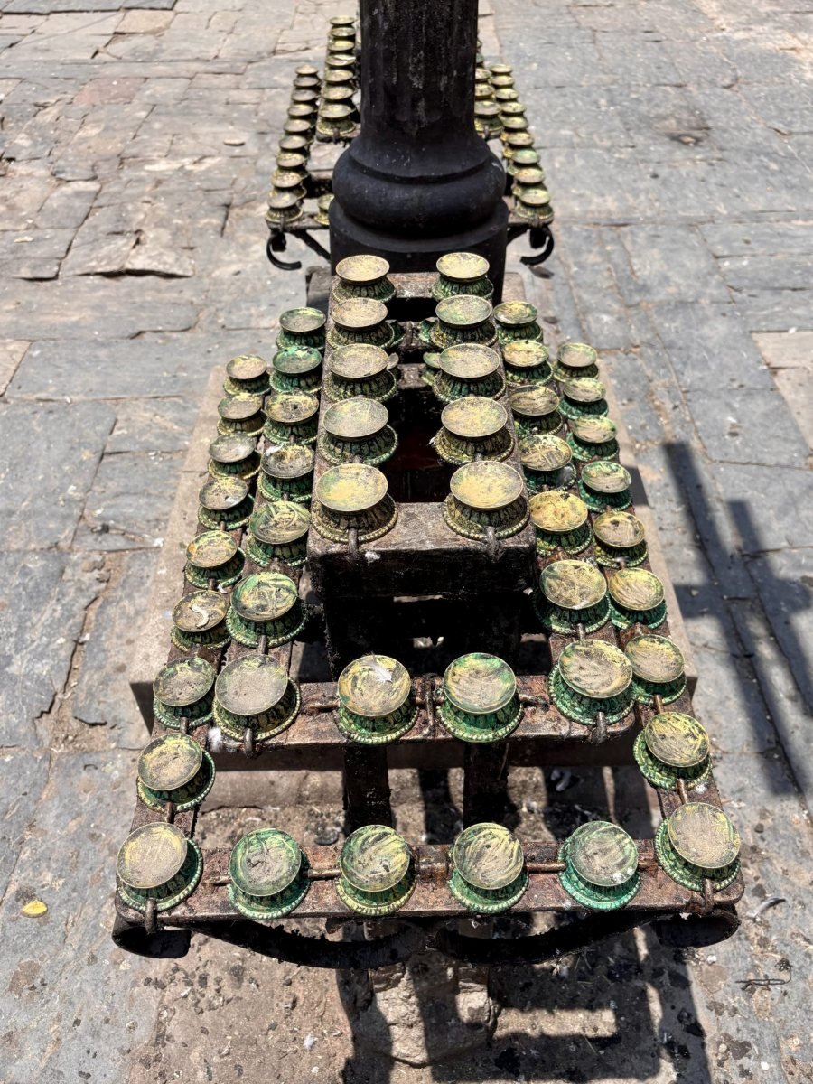 Brass Diwali Kuber Deepak on Stand Diyas Table Diya Set Brass (Pack of 2) Table Diya Set