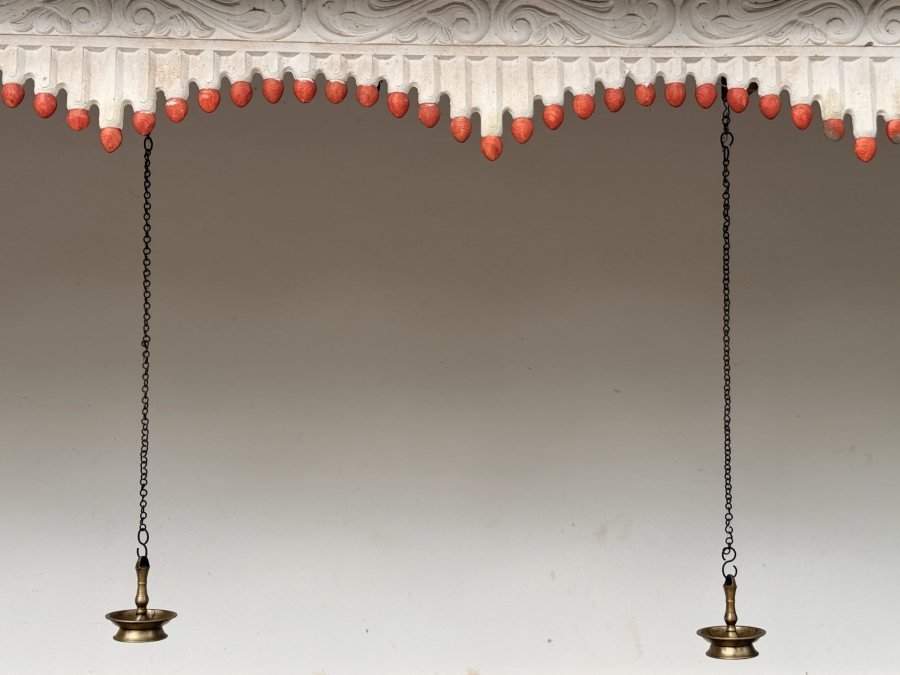 Magical Brass Akhand Diya with Crystal Oil Lamp