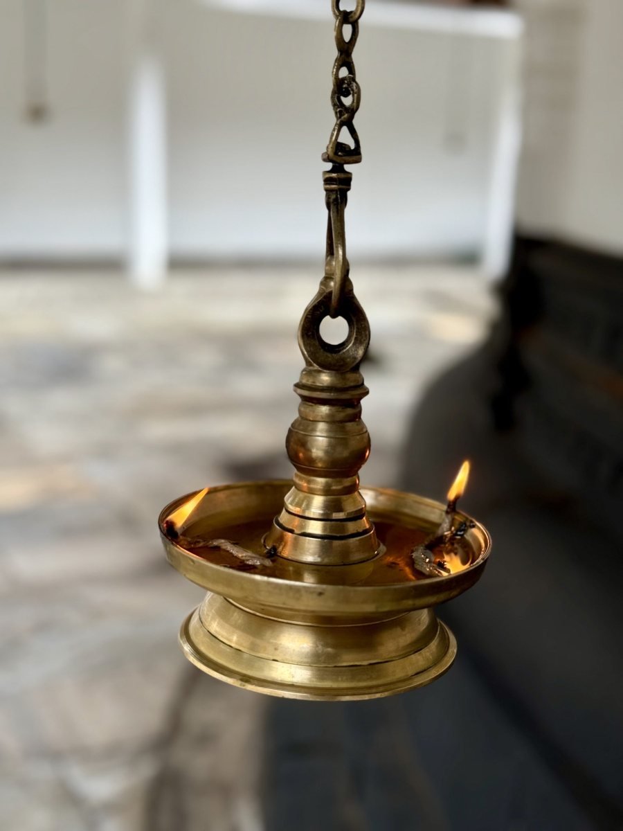 Akhand Jyoti Deepak for Spritual Purpose Brass Table Diya Brass (Pack of 4) Table Diya Set (Height:)